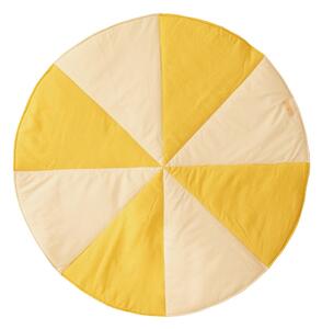 Žluto-béžová dětská hrací deka Honey Circus - Moi Mili