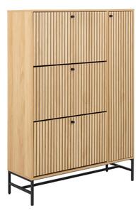 Výklopný botník v dekoru dubu v přírodní barvě 99x140x35 cm Albany – Actona