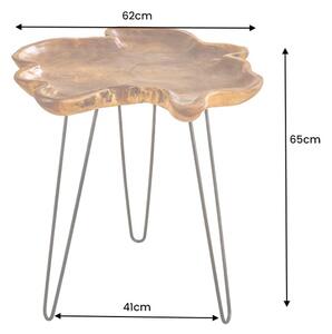 Odkládací stolek WILD 65 CM masiv teak Nábytek | Doplňkový nábytek | Odkládací stolky