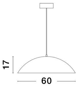 Industriální lustr Glim 60 černé – Černá