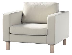 Potah na křeslo IKEA Karlstad, krátký barva šedá látka sametová