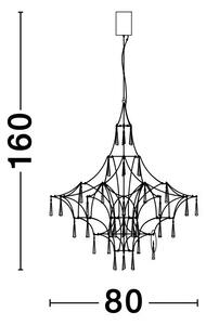 Křišťálový lustr Goro – LED
