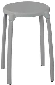 Ridder Stolička do koupelny, šedá v. 46,5 cm, pr. 30 cm, A1050117