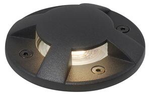 Moderní zemní bodové svítidlo černé GU10 50mm 4-světelný efekt IP65 - Cellar