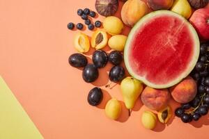 Tapeta meloun a ovoce - 225x150 cm