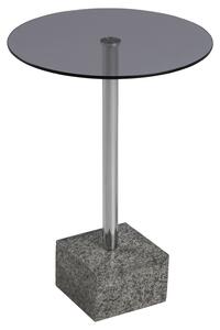 Kulatý konferenční stolek se skleněnou deskou Moderní EMILY
