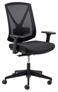 Kancelářská židle s tvarovaným sedákem Černá RENESS