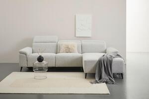 ROHOVÁ SEDAČKA, dřevo, kov, plast, textil, světle šedá, šedobílá Xora - Sedací soupravy 2