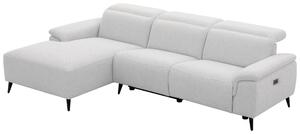 ROHOVÁ SEDAČKA, dřevo, kov, plast, textil, světle šedá, šedobílá Xora - Sedací soupravy 5