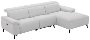 ROHOVÁ SEDAČKA, dřevo, kov, plast, textil, světle šedá, šedobílá Xora - Sedací soupravy 6