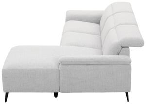 ROHOVÁ SEDAČKA, dřevo, kov, plast, textil, světle šedá, šedobílá Xora - Sedací soupravy 4