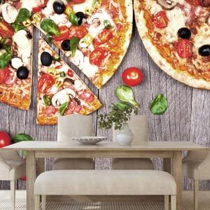 Tapeta italská pizza - 450x300 cm
