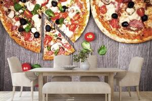 Tapeta italská pizza - 300x200 cm