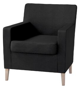Potah na křeslo IKEA Karlstad barva černá látka pletený vzor
