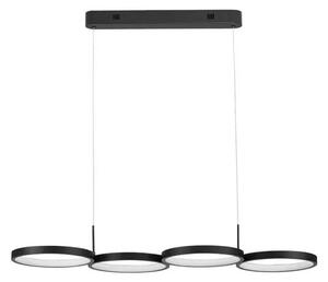 LED lustr Magnus 84 černé – Černá