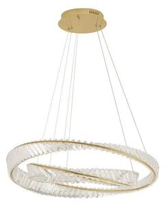 Křišťálový lustr Aurelia 70W 80 zlaté – LED