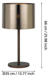 STOLNÍ LAMPA, E27, 35/66 cm Eglo - Stolní lampy