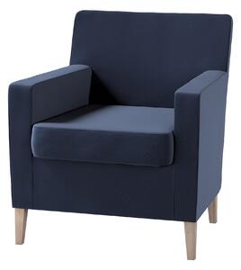 Potah na křeslo IKEA Karlstad barva tmavě modrá látka sametová