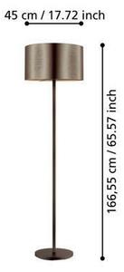 STOJACÍ LAMPA, 45/166.5 cm Eglo - Stojací lampy