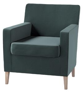 Potah na křeslo IKEA Karlstad barva zelená látka sametová