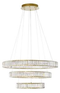 Křišťálový lustr Aurelia 92W 80 zlaté – LED