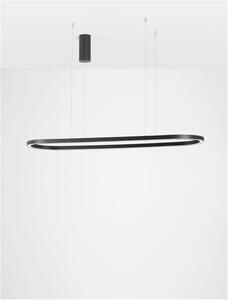 LED lustr Cuppe 120 černé – Černá