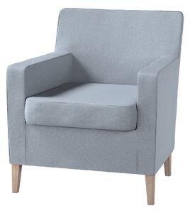 Potah na křeslo IKEA Karlstad barva modrá látka pletený vzor