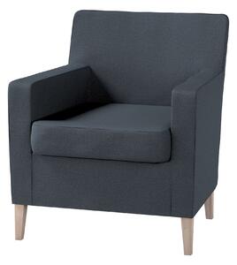 Potah na křeslo IKEA Karlstad barva modrá látka pletený vzor