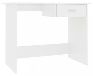 Psací stůl se zásuvkou 100x50 cm Dekorhome Bílá lesk