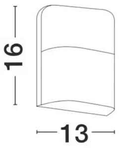 Venkovní LED svítidlo Droplet 13 bílé – Bílá