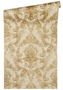 Vliesová tapeta na zeď Versace 2 96215-5 | 0,70 x 10,05 m | béžová, zlatá | A.S. Création