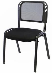 Stohovatelná kongresová židle, černá