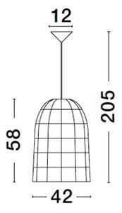 Rustikální lustr Griffin 42 ratan – E27