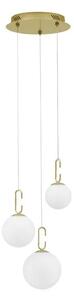 Rustikální lustr Hook 42 zlaté – LED