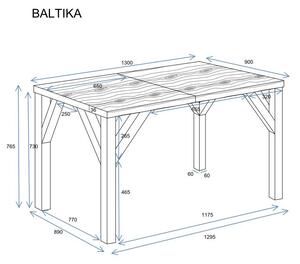Jídelní stůl rozkládací BALTIKA 240