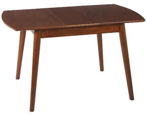 Rozkládací jídelní stůl TOMS Tmavě hnědá 100/130 cm 80 cm