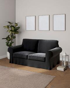 Potah na pohovku IKEA Ektorp 2-místná, rozkládací, STARÝ MODEL barva černá látka lesklé, sametová