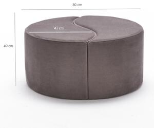 Taburet JING pr. 80 cm hnědá