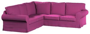 Potah na pohovku IKEA Ektorp rohová barva růžová látka pletený vzor