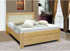 EDISON Dřevěná postel 180 cm, buk/bílá