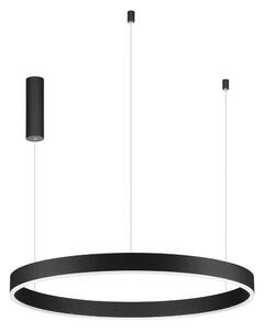 LED lustr Motif 80 černé CCT s dálkovým ovládáním – Černá