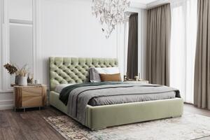 Postel MODEL 03 200x200 světlezelená - MAGIC VELVET 2243