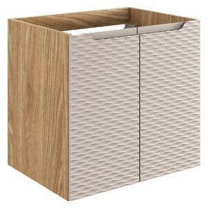 Comad Koupelnová skříňka pod umyvadlo Ocean Beige 60 béžová/dub olejovaný
