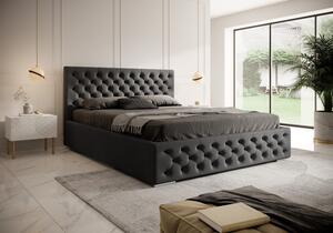 Postel MODEL 02 120x200 černá - MAGIC VELVET 2219