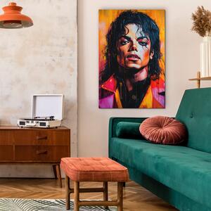 DUBLEZ | Barevný pop art portrét - Michael Jackson | UV tisk, Premium