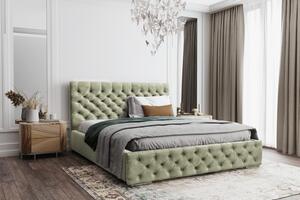 Postel MODEL 02 200x200 světlezelená - MAGIC VELVET 2243
