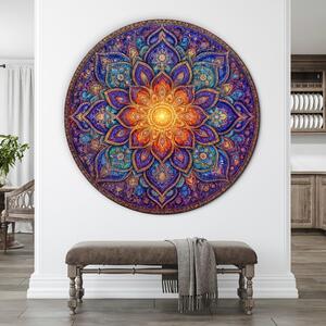 DUBLEZ | Dřevěný obraz - Mandala Magic | UV tisk, Premium