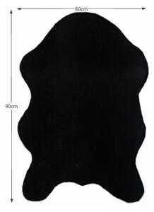 Umělá kožešina RABIT, černá, 60x90 cm