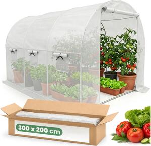 Zahradní foliovník 200x300x200 cm LUMPAN - bílý