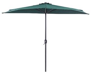 Půlkruhový slunečník 270 cm GALATI Zelená